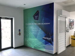 Internal wall branding for each Academy