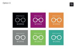 Spectacle Works logo development 3