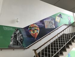 Internal wall branding for each Academy